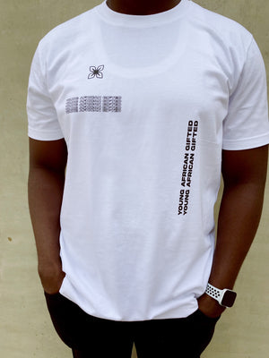 YOUNG, AFRICAN & GIFTED TEE (WHITE)